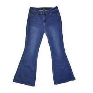 Flying Banana Medium Wash High Rise Flare Leg Jeans 10S (30x28)